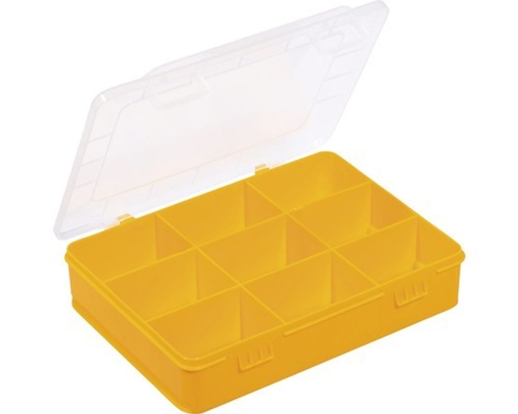 Assortimento di organizer con 9 scomparti, giallo Immagine del prodotto 