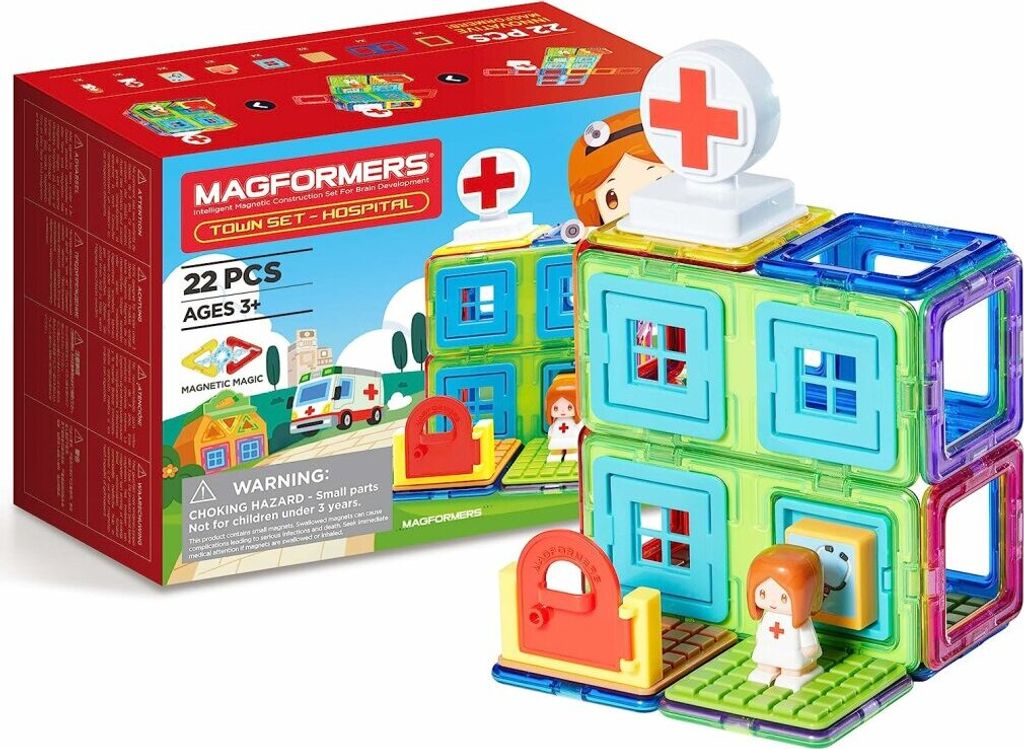 MAGFORMERS Town Hospital 22 pezzi Immagine del prodotto 
