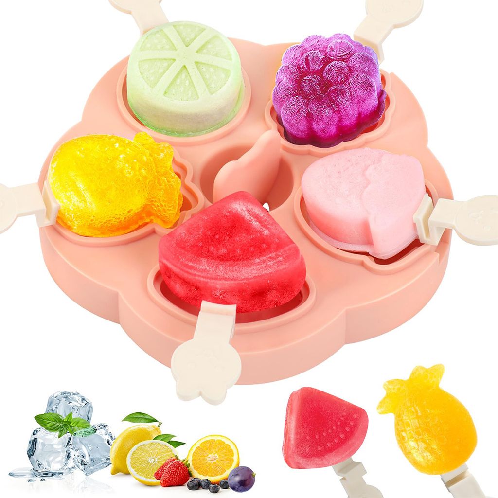 Eisformen Eis am Stiel Silikon, 5 Zellen Eis am Stiel Produktbild 