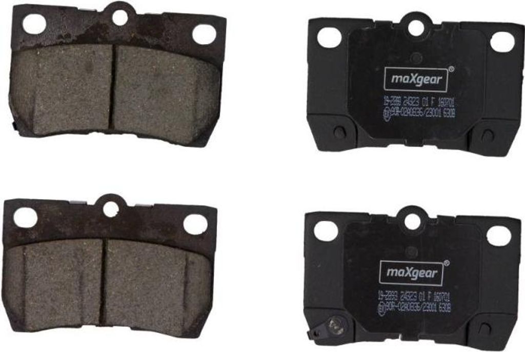 MAXGEAR Bremsbeläge Satz Hinten Bremsklötze für LEXUS IS II Produktbild 