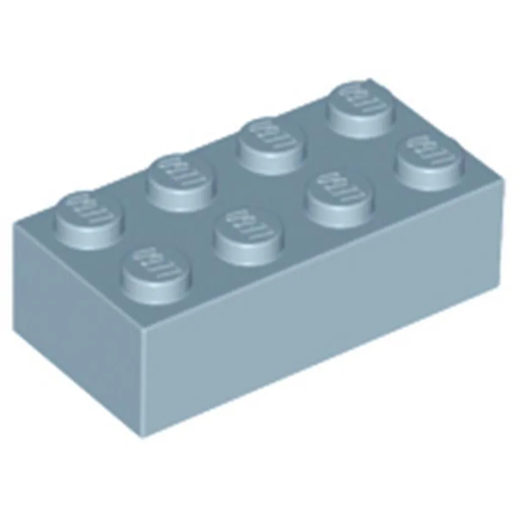 Lego Brique 2x4 3001 Bleu Sable - Lot de 50 Pièces pour Construction