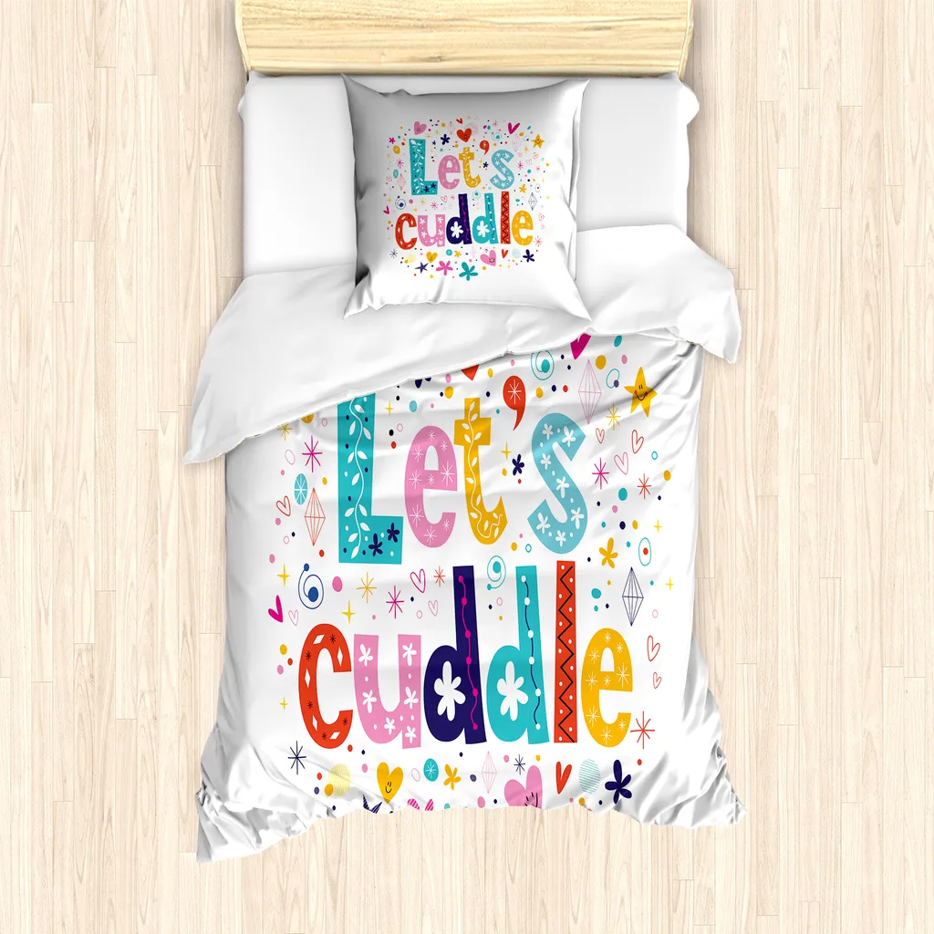 Housse de couette simple 135x200 multicolore motifs funs ABAKUHAUS
