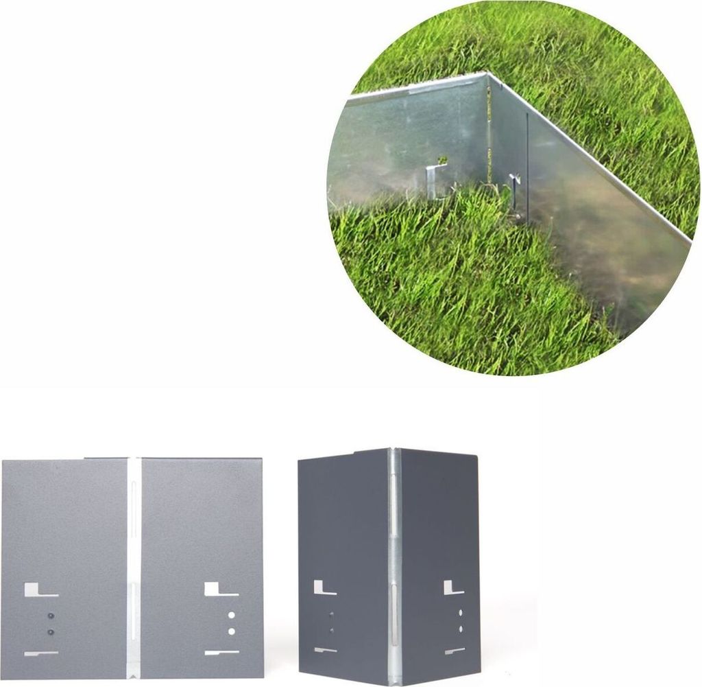 Alu/Zink Ecke für Rasenkante 18.5cm | Rasenkanten | Produktbild 