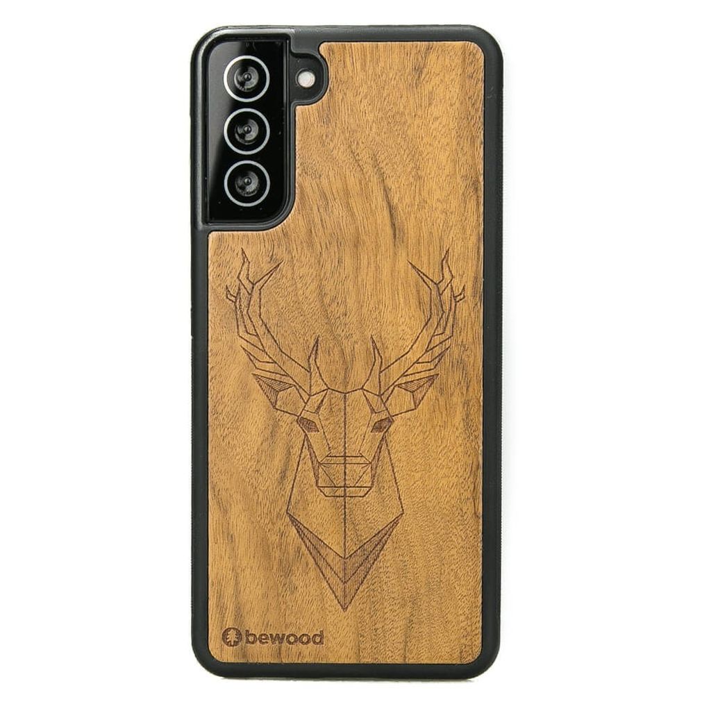 Holzhülle für Samsung Galaxy S21 FE DEER IMBUIA