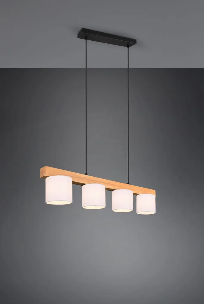 Lampadario da Tavolo CAMERON R30654001: Calore del Legno Naturale