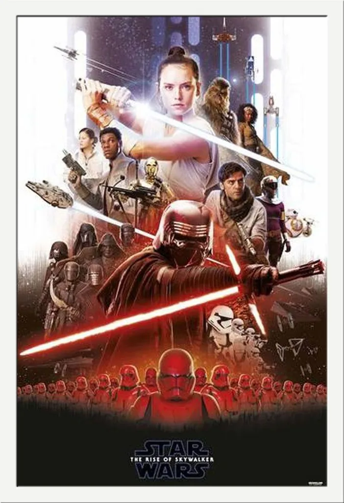 Déco Star Wars Episode IX : Poster avec Cadre Blanc Shinsuke de Qualité