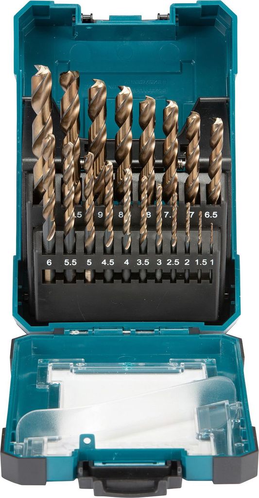 Makita 19-tlg. M-Force Bohrerset M-Force - Metall - 19 teilig - 1 - 10 mm