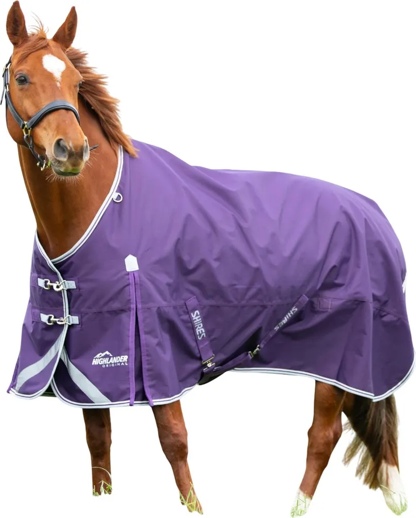 Shires Highlander Original 100 Couverture de Cheval ER1172 213cm Prune