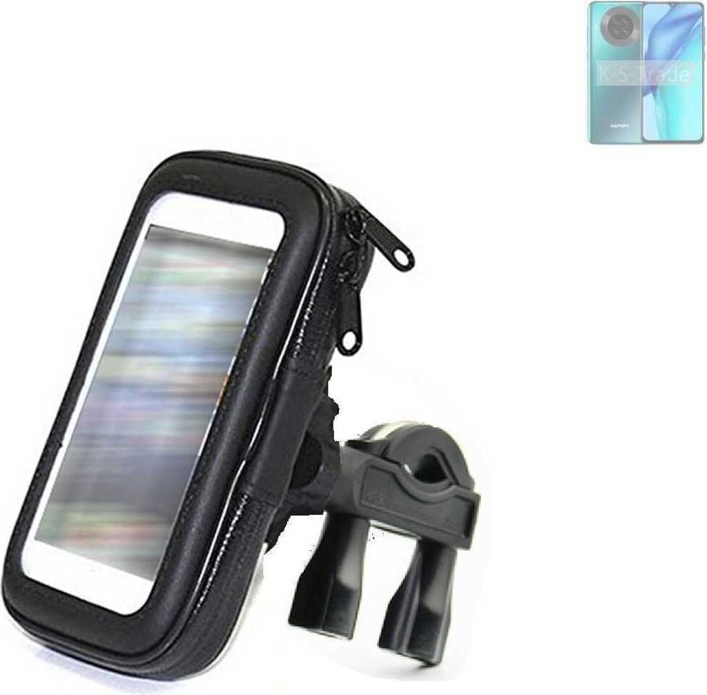K-S-Trade Fahrrad-Halterung kompatibel mit Hafury K30 Pro Handy-Halterung Halter Lenkstange Fahrradhalterung Motorrad Bike Mount Wasserabweisend