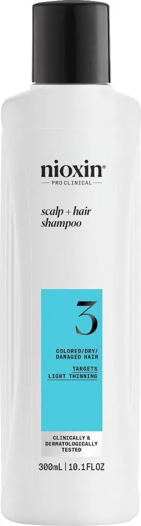 Nioxin System 3 Shampooing Cheveux Colorés Affinement Léger - 1000ml