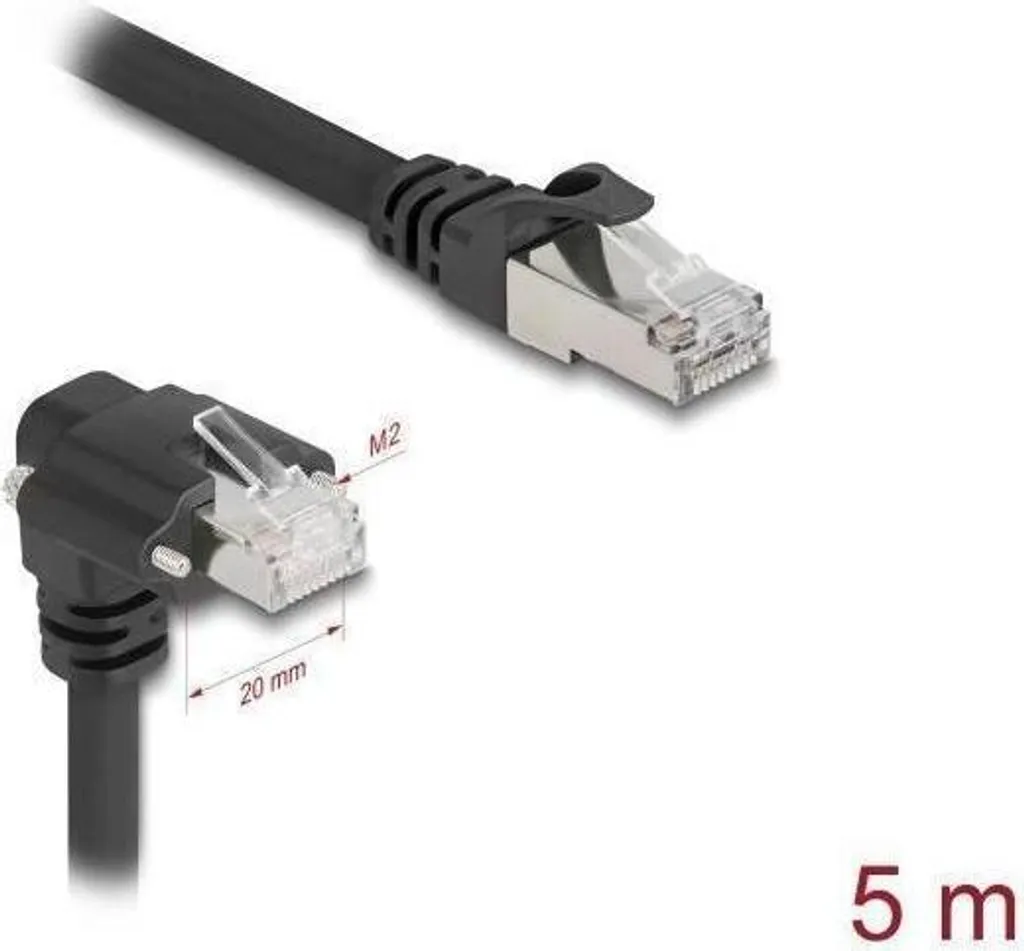 Câble RJ45 Coudé 90° Delock : Évitez les Déconnexions de Caméra GigE