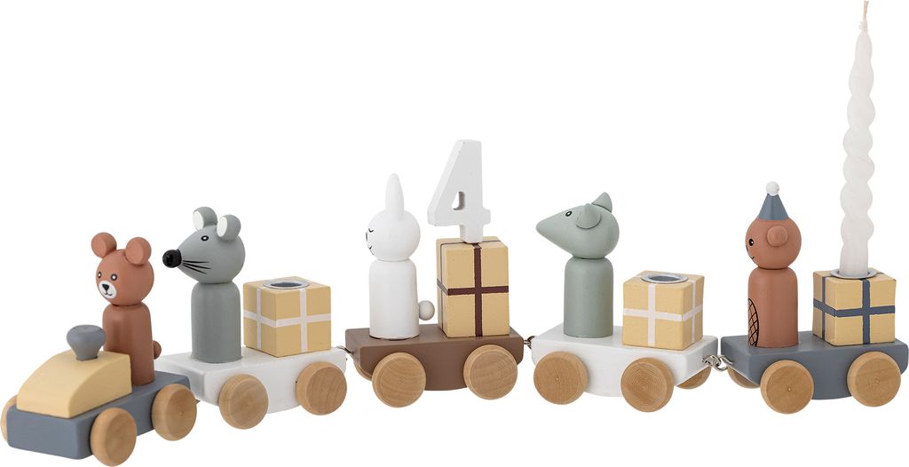 Bloomingville Kerzenhalter Kinder-Geburtstagszug Happy Produktbild 1