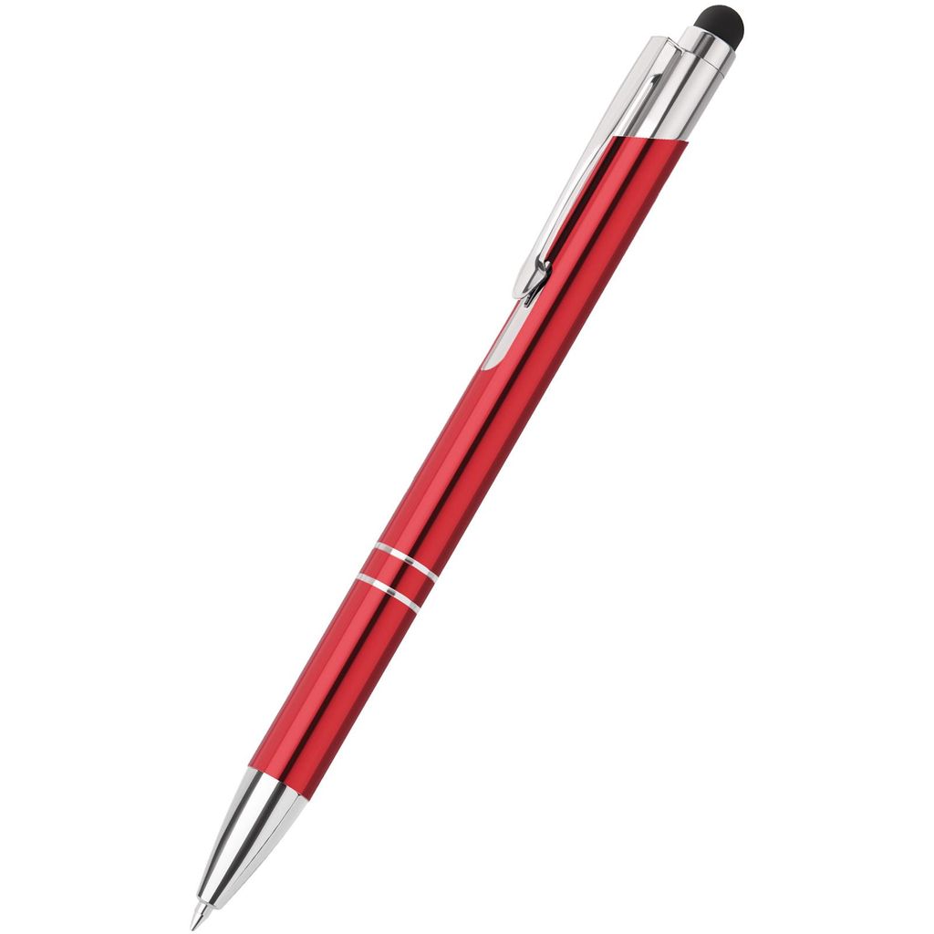 10 Stück Druckkugelschreiber mit schwarzer Tinte, 2-in-1 Touchpen Kugelschreiber für Tablet Smartphone, Metallgehäuse, für Büro Haushalt (0,7 ...