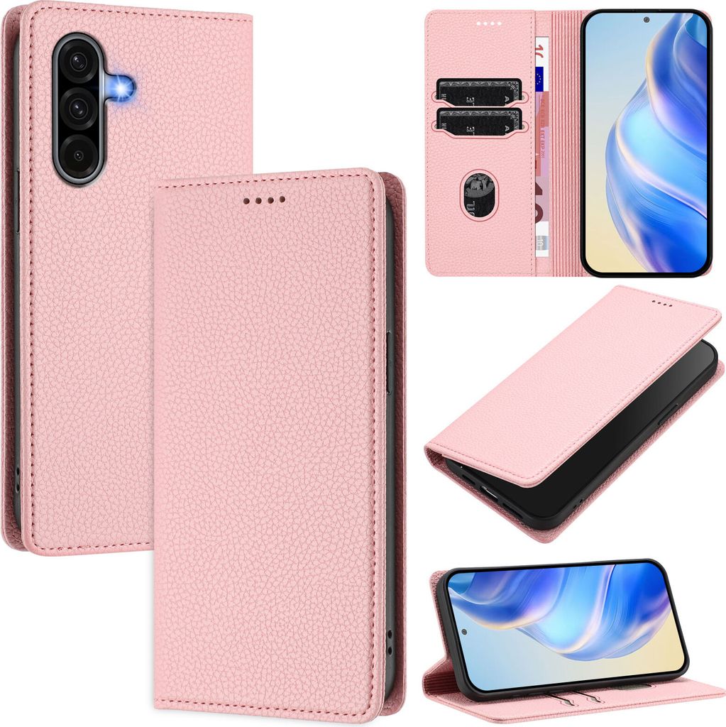 Etui en cuir pour Samsung Galaxy A26 5G, Litschi cuir, étui Image du produit 