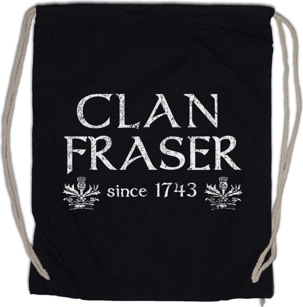 Urban Backwoods Clan Fraser, Turnbeutel, Farbe: Schwarz