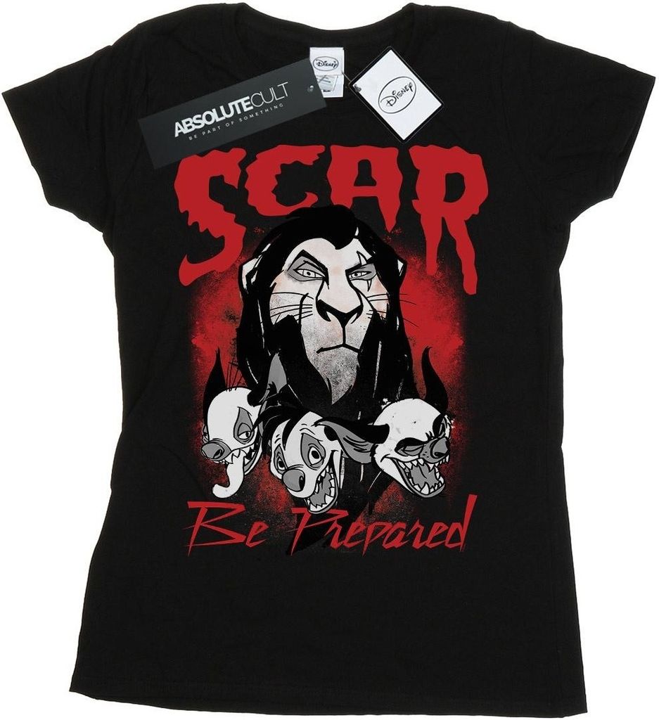 Disney - "The Lion King Be Prepared" T-Shirt für Damen BI25054 (XL) (Schwarz)