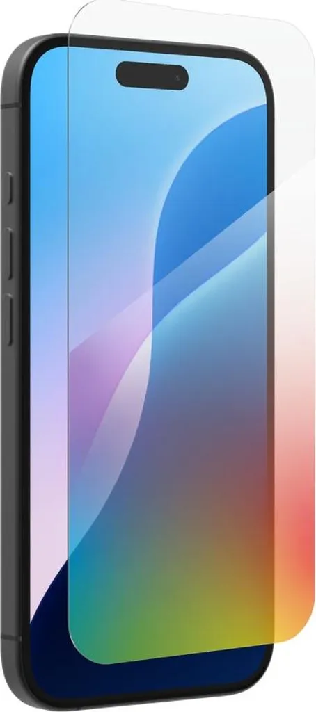 Écran iPhone 16 protégé des chocs et de la poussière avec Glass Elite