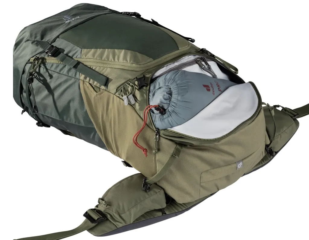 Sac Deuter Futura Air Trek 60 + 10 Noir - Dos filet tendu Aircomfort