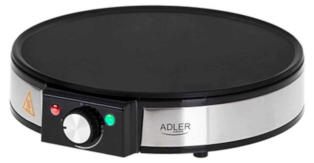 Adler AD 3058 Crepiera 1 crepiera 1600 W Nero, acciaio inox Immagine del prodotto 