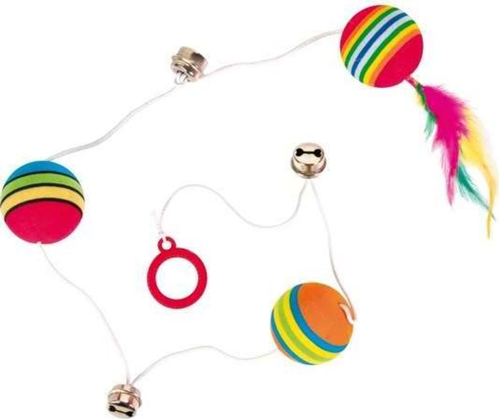 Palline arcobaleno su elastico ø 3,5 × 80 cm Immagine del prodotto 