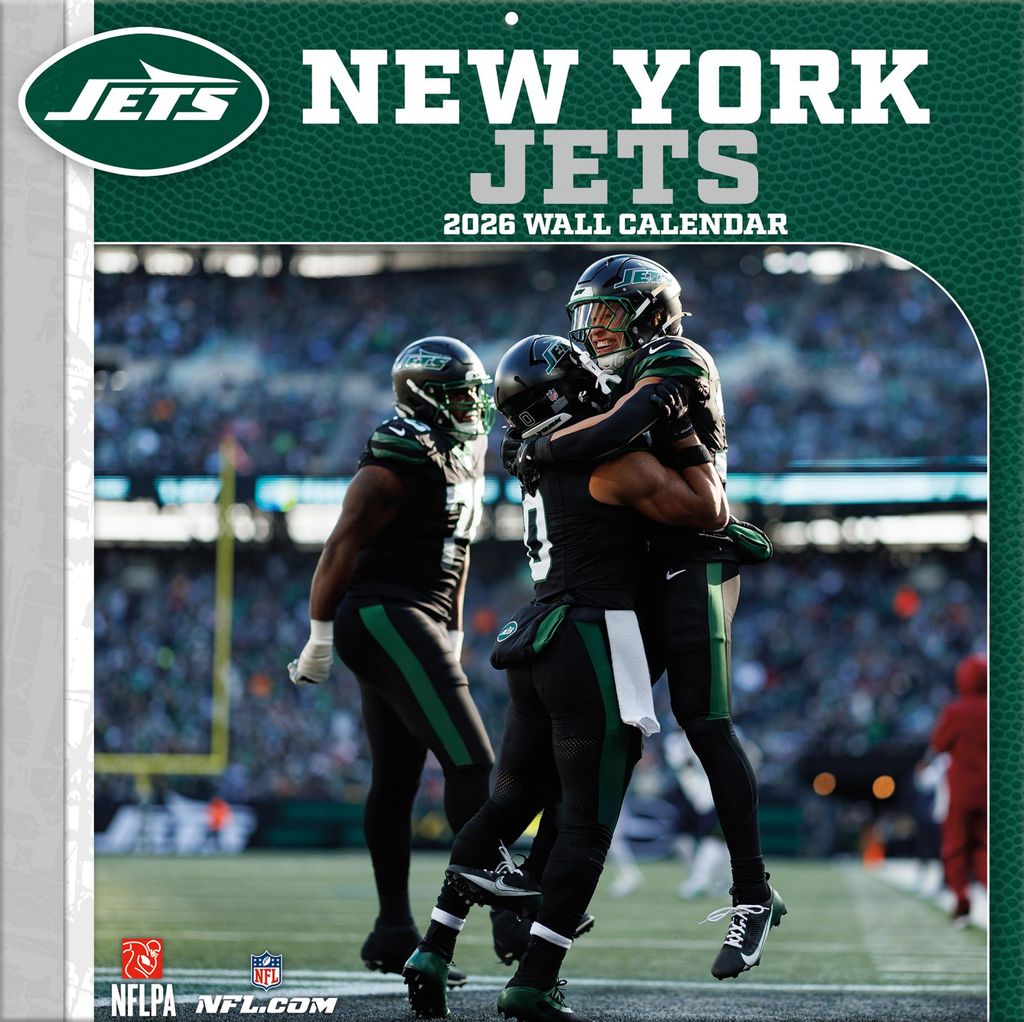 Turner New York Jets NFL 30,5 x 30,5 cm Team Wandkalender 2026
