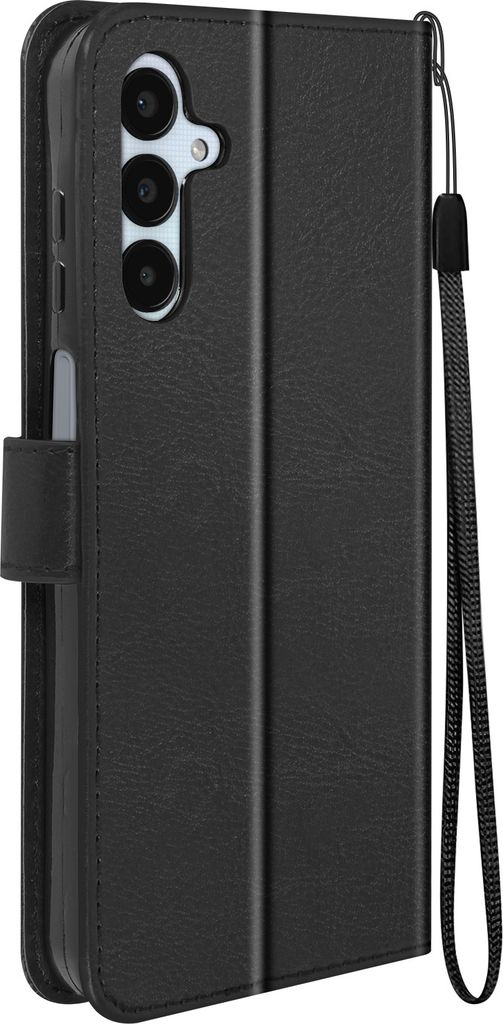 Mayaxess, Samsung Galaxy A25 5G Wallet Case Standfunktion mit Handschlaufe, Schwarz