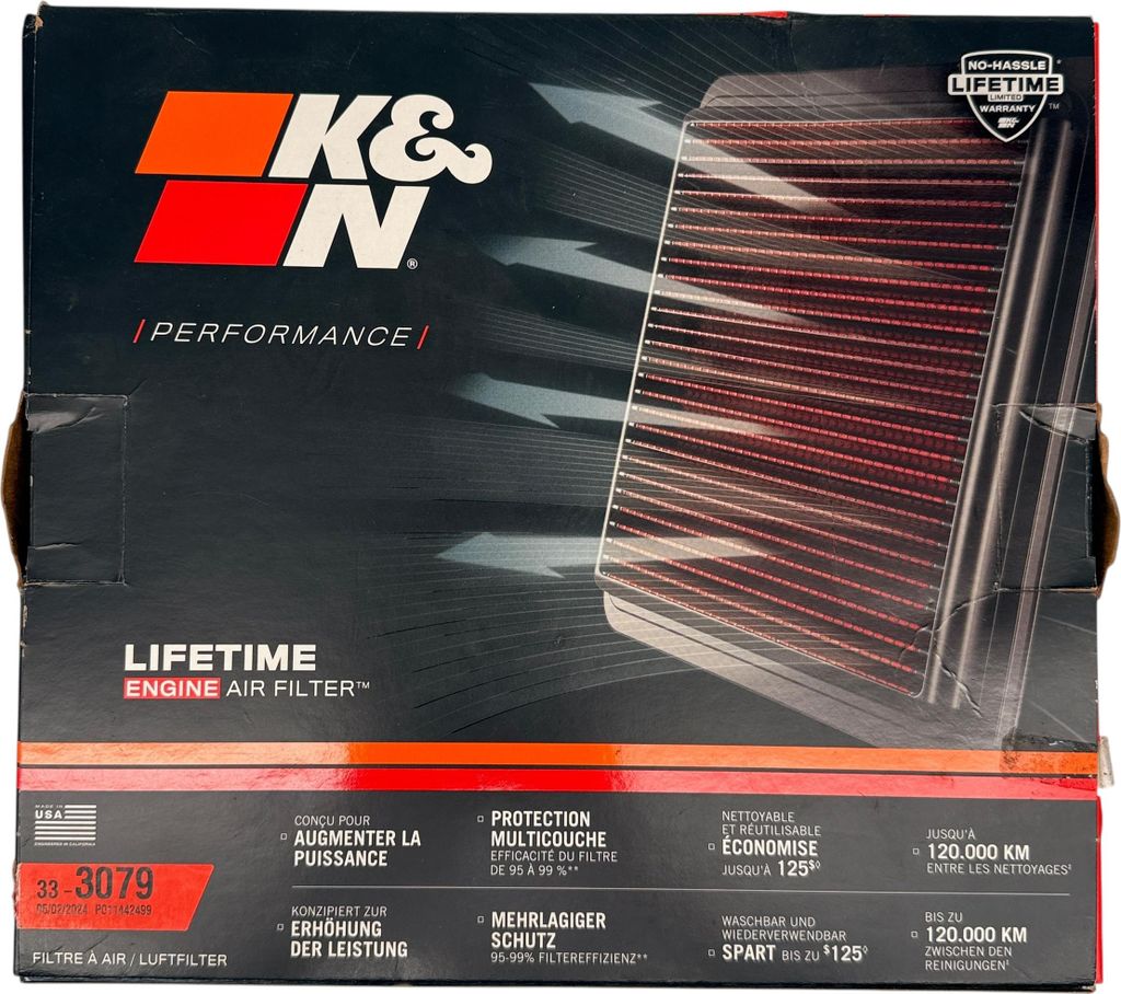 K&N Luftfilter kompatibel mit BMW 5-er (G30/G31) / 6 GT / Produktbild 