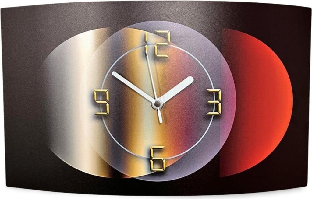 Abstrakt Designer Wanduhr modernes Wanduhren Design leise kein ticken DIXTIME 3D-0325