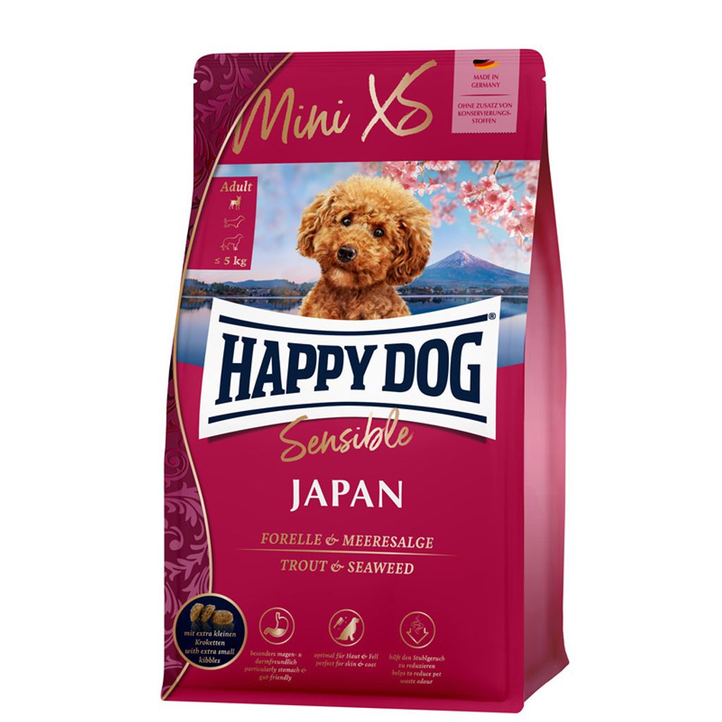 Happy Dog Trockenfutter Sensible Mini XS Japan 300g