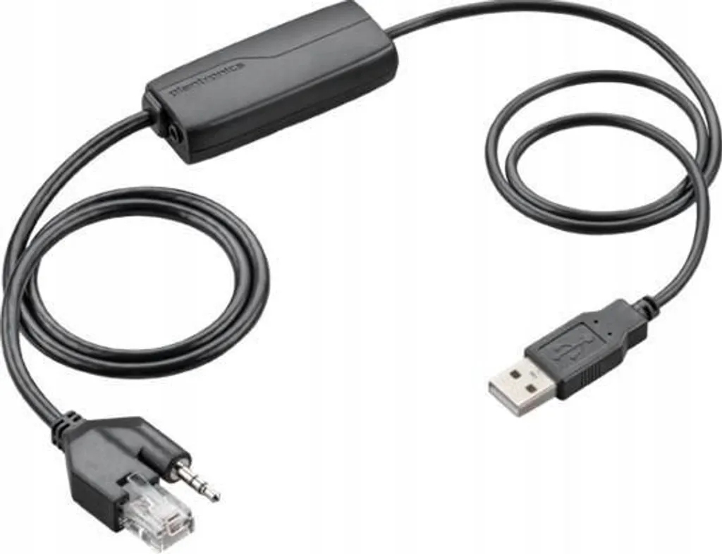 Câble de Décroché Électronique APU-75 EHS Plantronics USB-A Noir