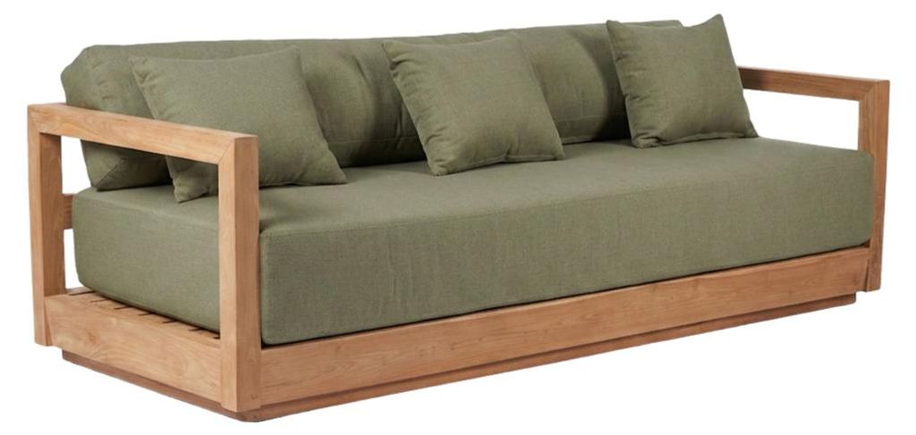 Bazar Bizar Das Umalas Dreisitzer Sofa - Outdoor - Grüne Alge
