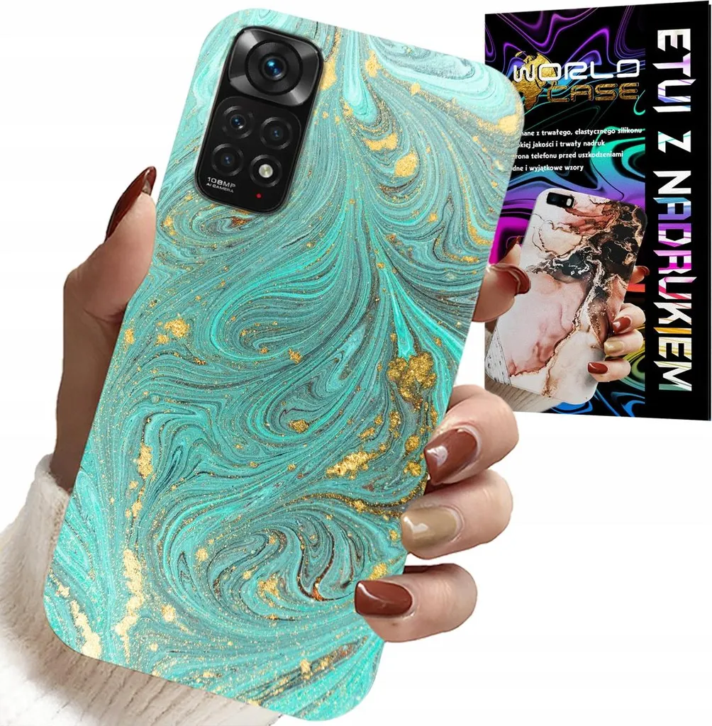 Custodia Xiaomi Note 11 / 11S Marmo con Vetro Temperato 9H - Alta Qualità