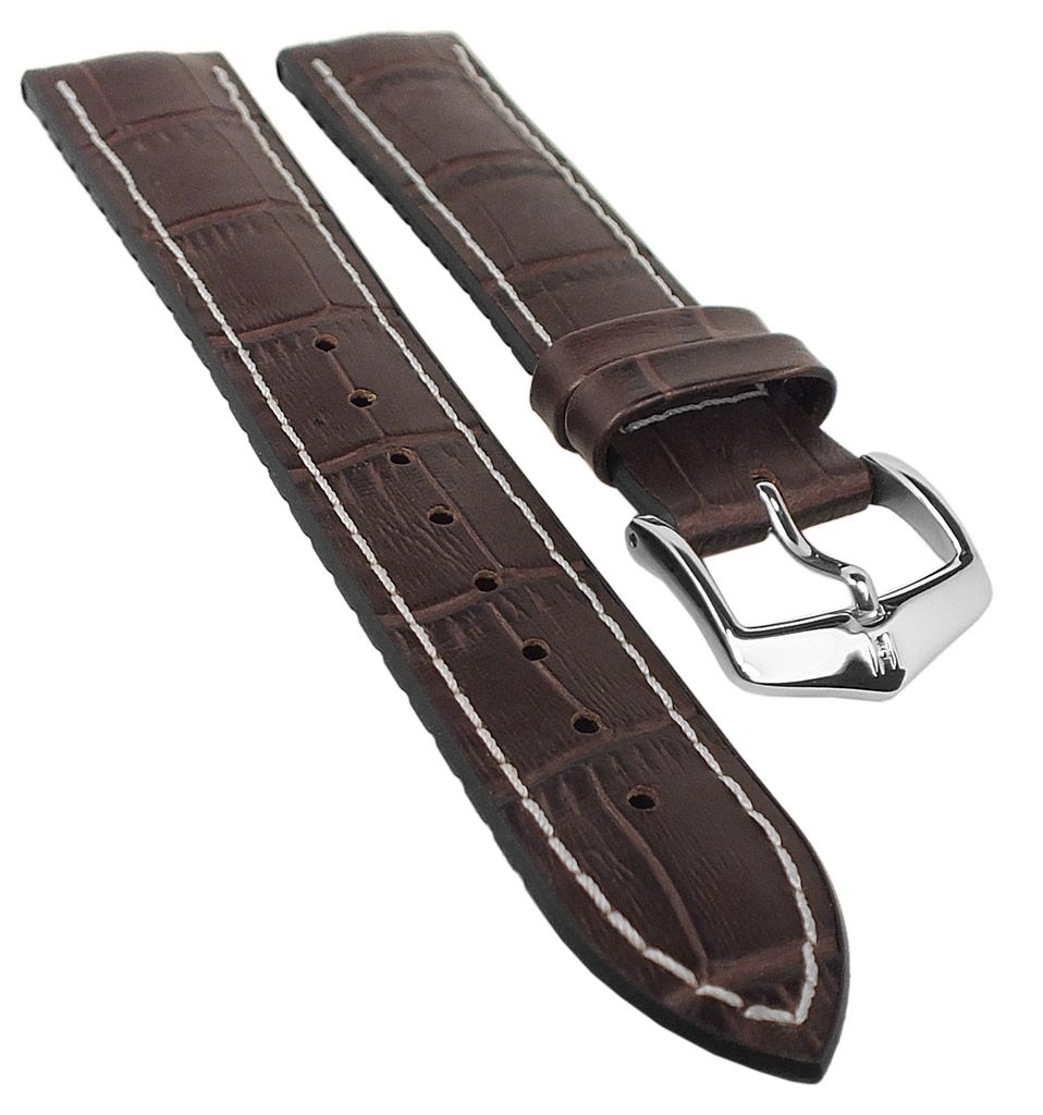 Hirsch George L dunkelbraunes Kalbslederarmband 22 mm 0925128010-2-22