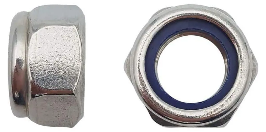 Écrou Autobloquant M12 Inox A2 DIN 985 pour Fixation Durable