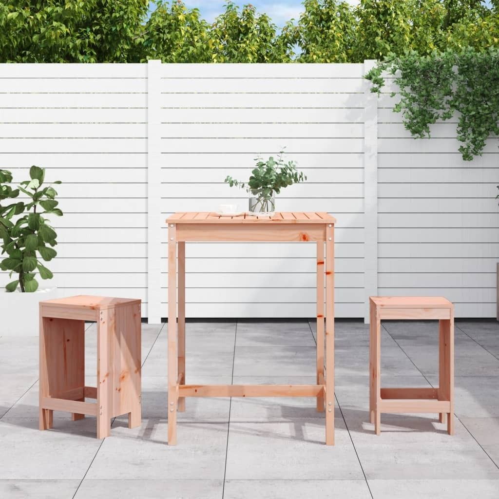 Maison Exclusive - 3-tlg. Gartenbar-Set Massivholz Douglasie