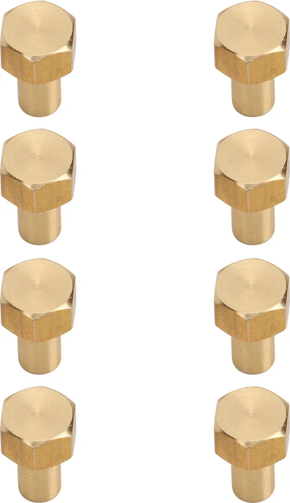 8x RC Dado di Bloccaggio Pneumatico Ottone 1/24 - Ricambi Alta Precisione