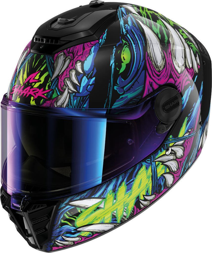 Shark Spartan RS Shaytan Helm, schwarz/grün/blau, S (55/56)