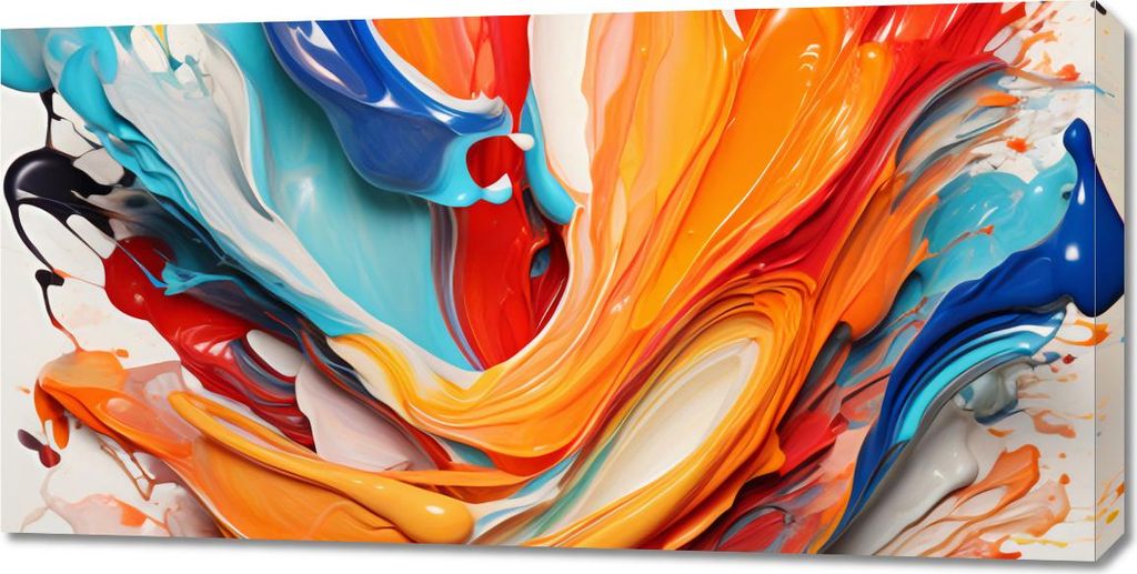 Bild 100x50cm Tanzende Wellen