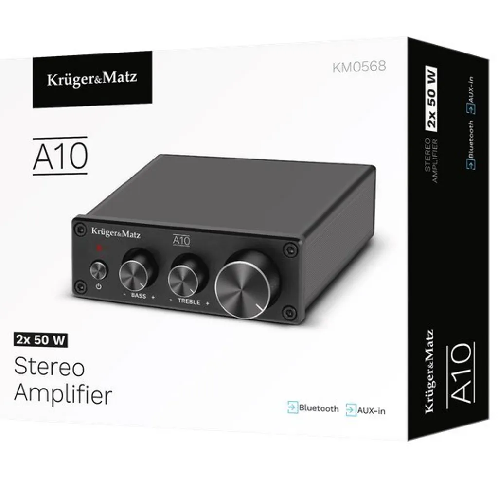 Ampli stéréo Bluetooth 2x50W A10 Kruger-Matz pour enceintes passives - 7
