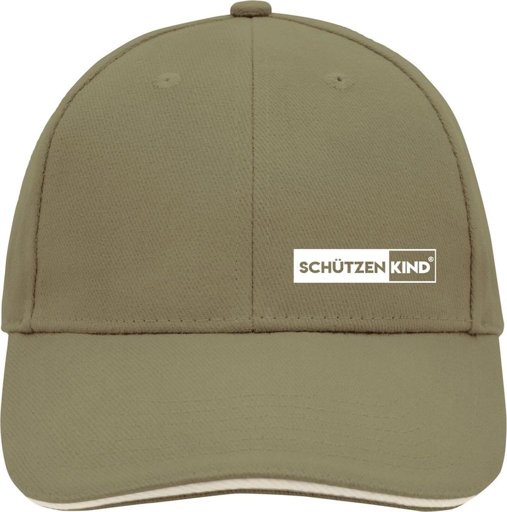 Hellweg Druckerei Cappy Schützenkind Modern Geschenk Basecap Olive/Beige Schützenkind Modern Accessoire