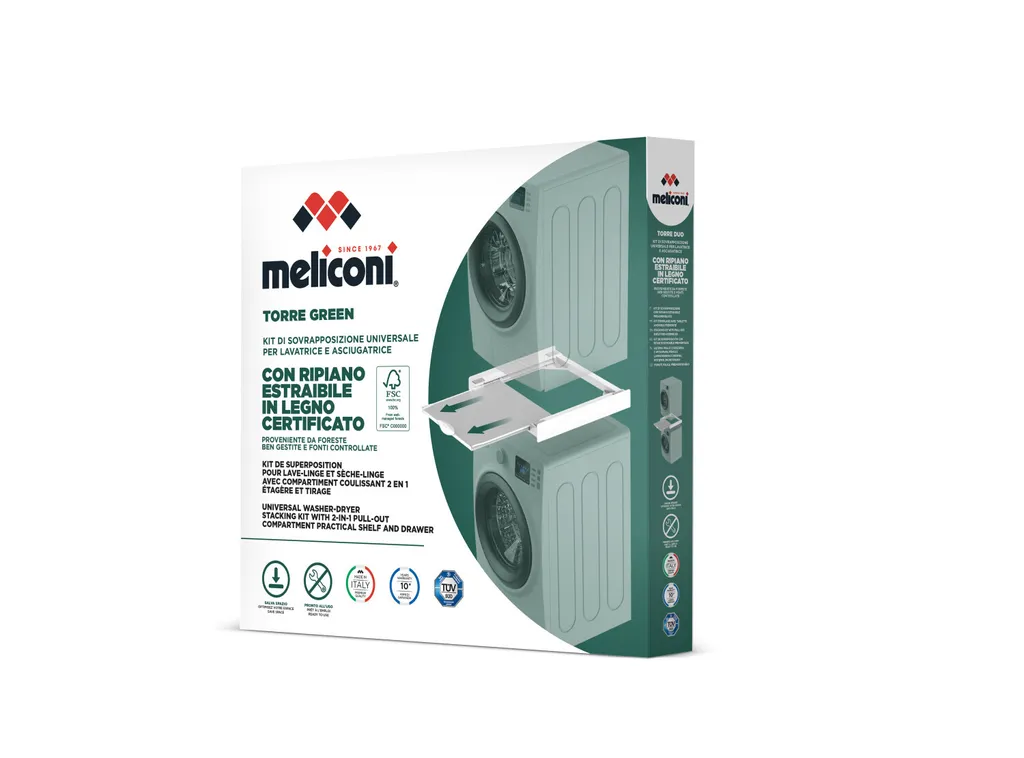 Optimiser l'espace buanderie : Kit superposition Meliconi L60 Pro - 3