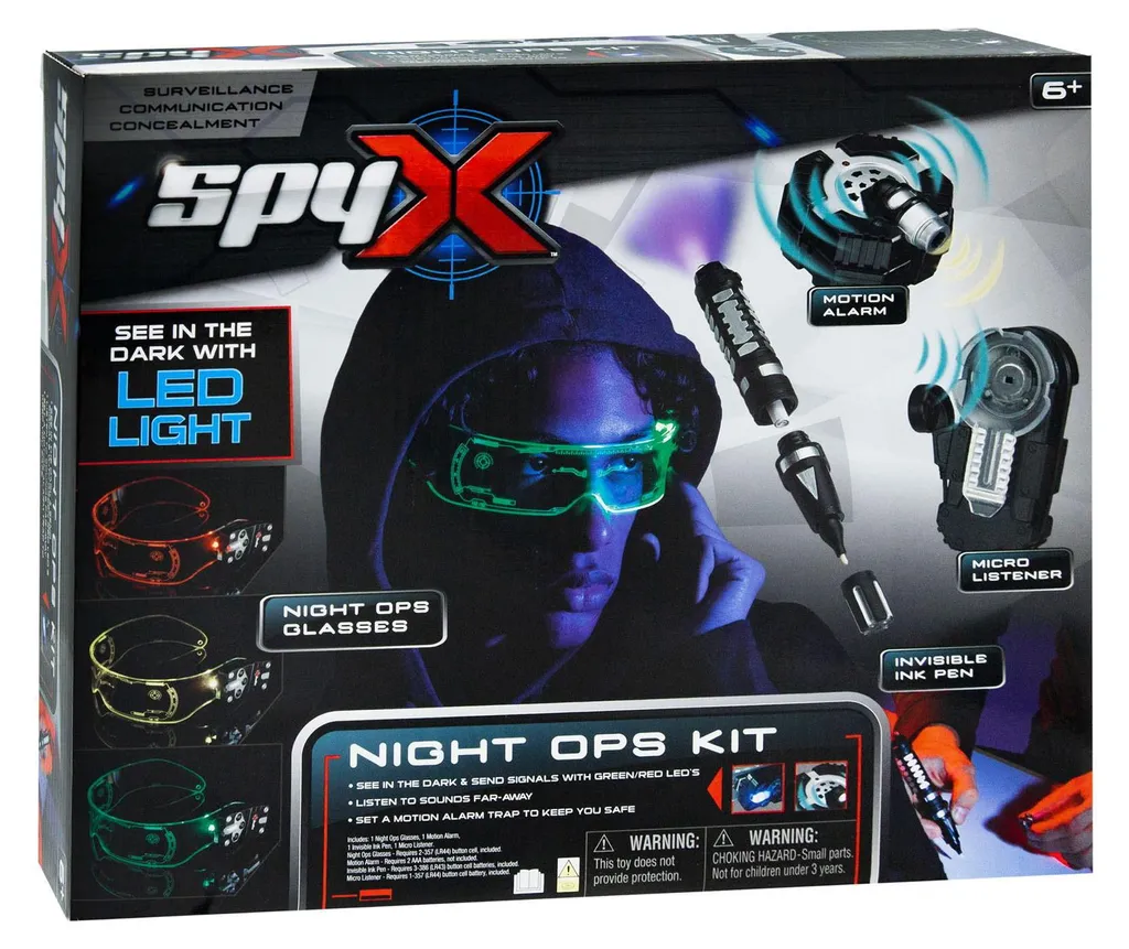 Kit d'intervention nocturne Spy x Spy - Panoplie espion avec lunettes