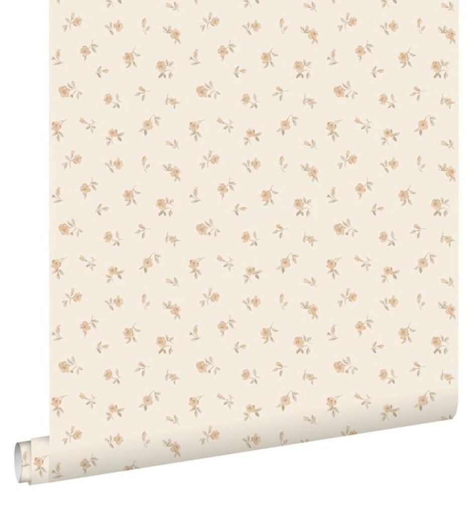 ESTAhome behang vintage bloemetjes zand beige 53 cm x 10.05 Productafbeelding 