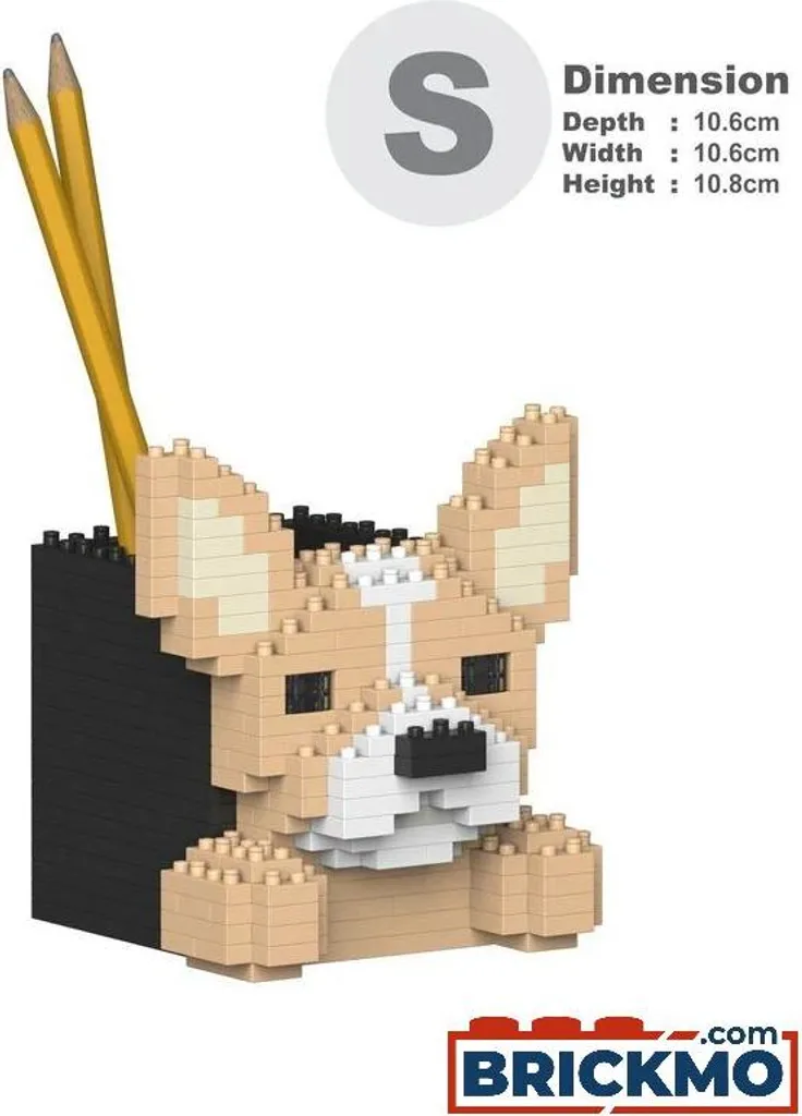 JEKCA Bricks Chihuahua Pot à crayons 01S ST01DPC10 - Bloc de construction