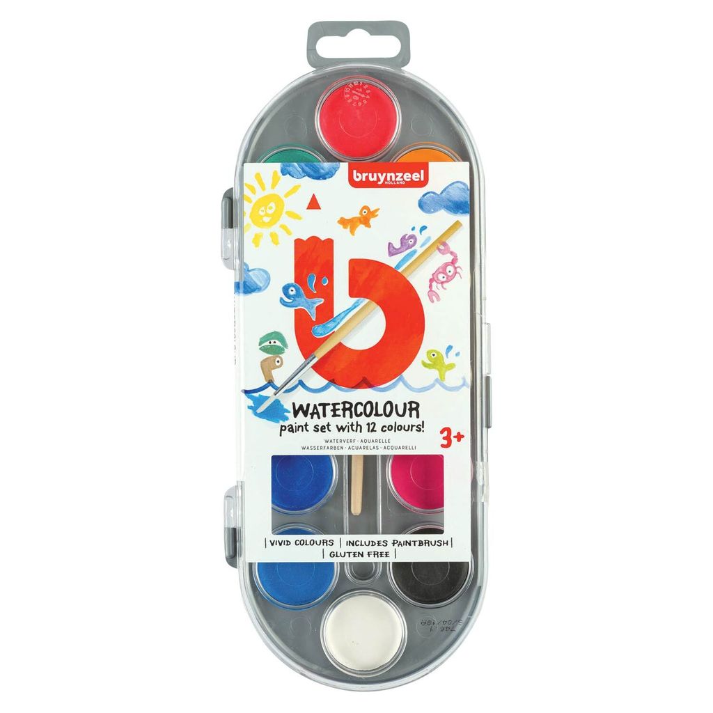 bruynzeel Kids Deckfarbkasten 12 Farben