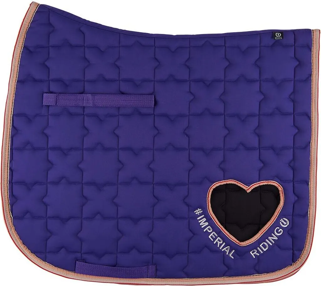 Tapis de dressage Imperial Riding Symbol violet Cob pour le confort