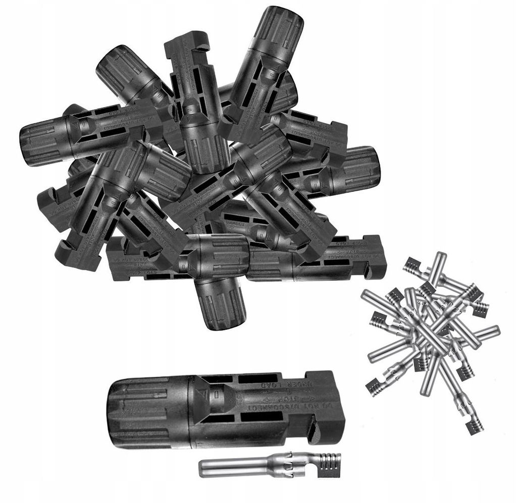 MC4 Solar-Steckverbinder für Kabel 4–6 mm² Stecker (männlich) 100 Stück