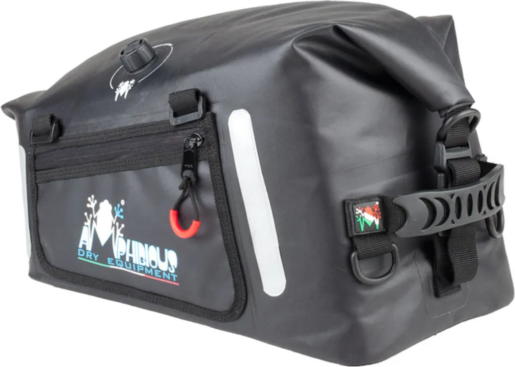 Sacoche de voyage moto étanche Amphibious Tankbag pour roadtrip noir