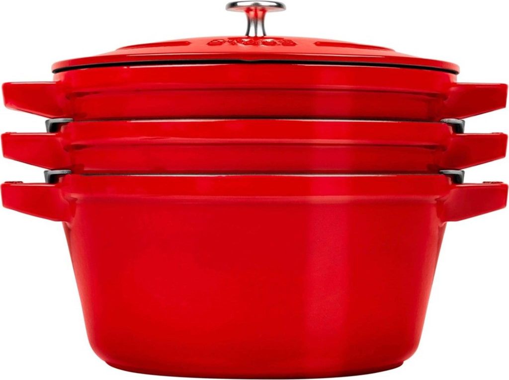 Cocotte ronde en fonte Staub - Lot de 3 pièces Image du produit 