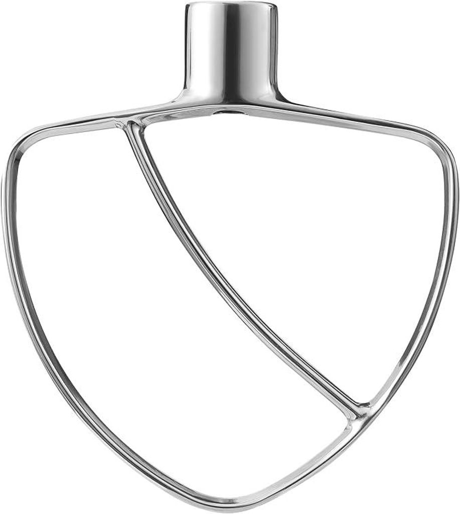 6 QT Flat Beatter für KitchenAid-Mixer, Edelstahl-Flachschlägerbefestigung für KitchenAid 5,5-6 Quart Standmixer, fits Models Kv25g0x, KP26M1X